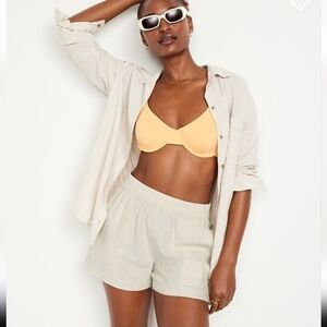 OLD NAVY linen Blend Shorts Size Medium